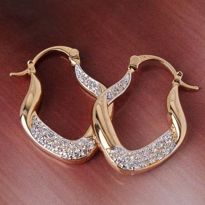 Elegante Ohrringe mit Zirkoniaschnitz