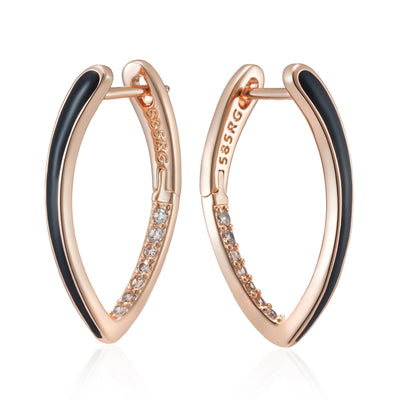 Elegante Zirkonia-Ohrringe aus Roségold
